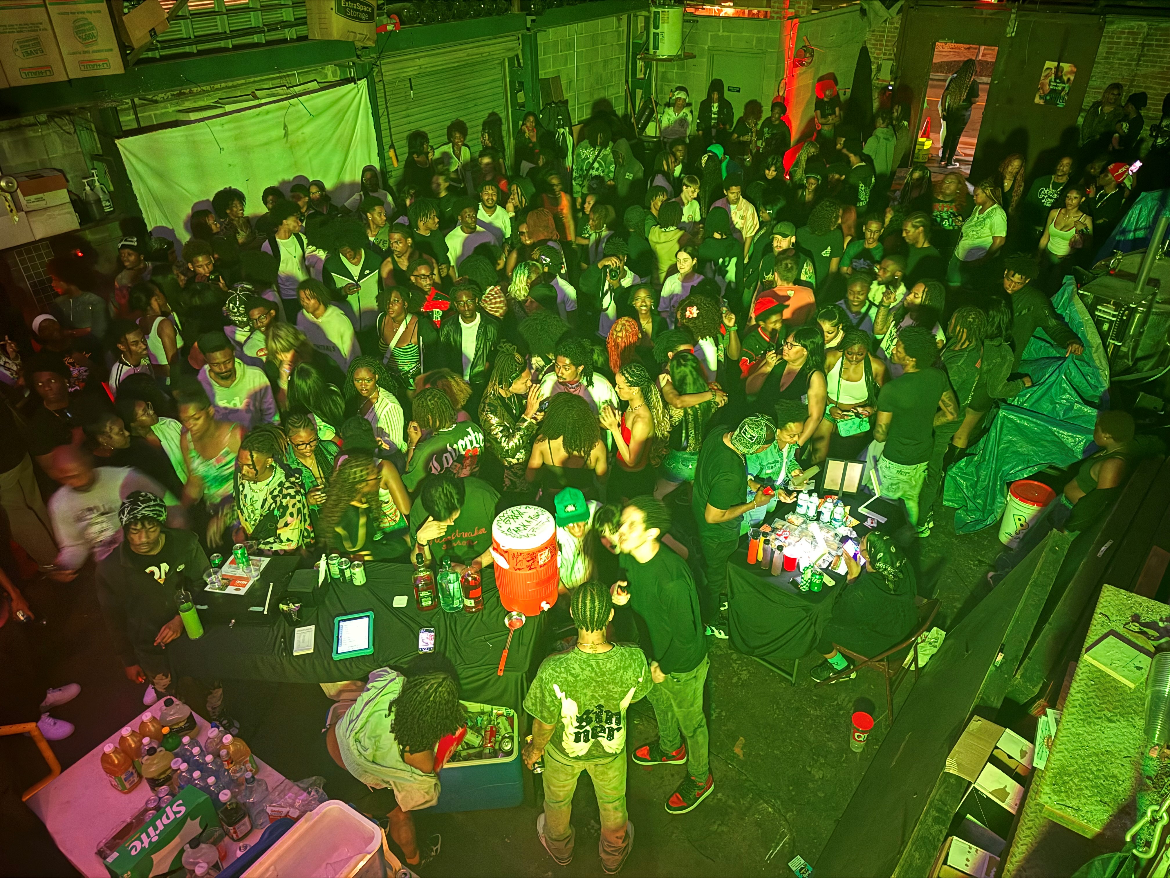 Mezzanine and bar area
